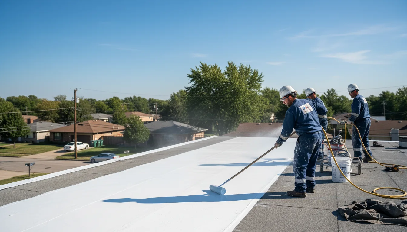 Commercial roof coating in Ellington, CT near me